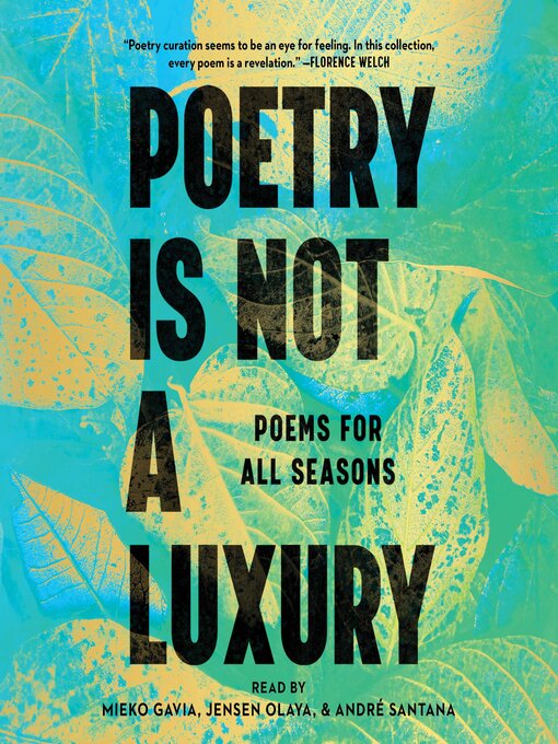 Title details for Poetry Is Not a Luxury by Anonymous - Wait list